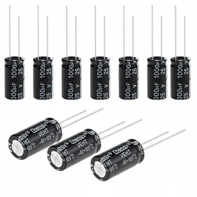 Elektrolitski Kondenzator Z Nizkim ESR 1000uF 25V 10x20 Mm Raster 5 Mm | Temperatura -40 Do 105 °C