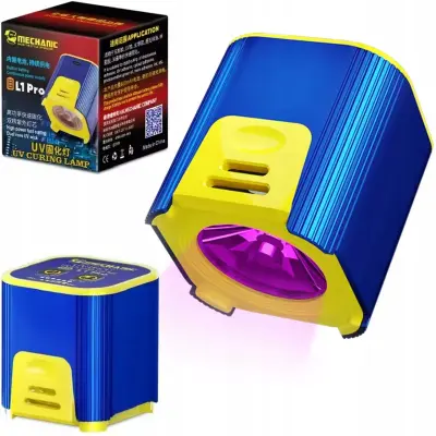 Mehanska L1 Pro UV LED Svetilka – USB-C, Baterija 300 Mah, 5–7 W, 395 Nm | Časovnik 30 s/60 S/Trajni, Kompaktna