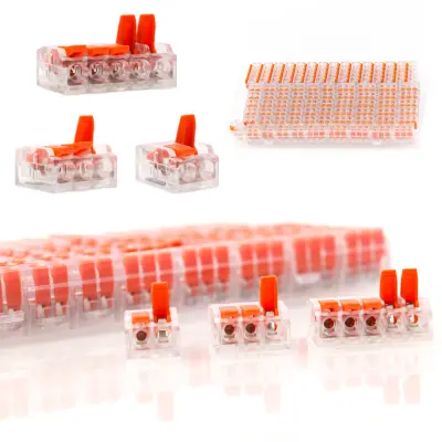 Set Hitrih Spojnikov 75 Kos – Večnamenski, Trpežen Material, Organiziran Plastični Box | 0,14-4 mm2, 250V, 32A