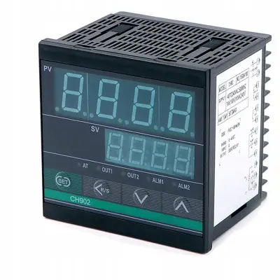 CH902 Panelni LED Regulator Temperature – 0–400 °C, 48–240 V AC, SSR/RELEJ, 96 X 96 X 78 Mm, Tip K/PT100, 2 Alarma