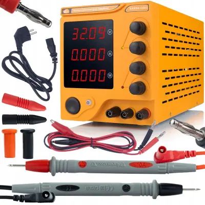 Amprush RARES-3210 Laboratorijski Napajalnik – Nastavljiv 32V 10A, Digitalni Zaslon, USB, Kovinska Ohišja | Za Elektroniko In Servis