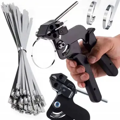 Set Fixtool Clampset 12 – Klešče Za Stiskanje Z Rezalnikom V 100 Nerjavečih Jeklenih Jemkih Do 12 Mm | Za Delavnico V Montaži