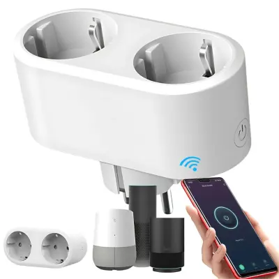 Dvojna pametna WiFi vtičnica do 3120W SMART LIFE