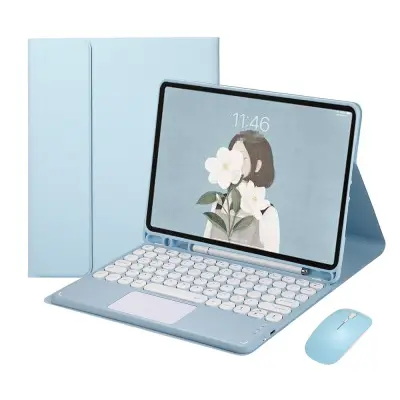 Združljivo ohišje tipkovnice Bluetooth Sky Blue za Samsung Galaxy Tab A9+ 11-palčni