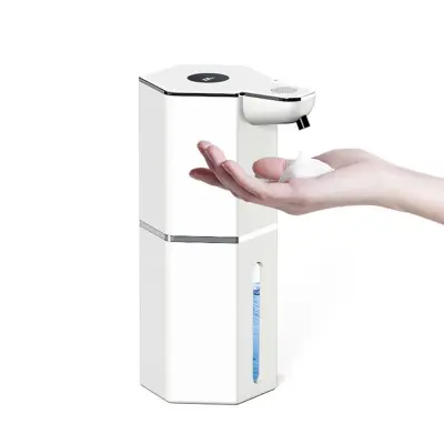 Avtomatski dozirnik mila s senzorjem in zaslonom za peno, 375 ml White