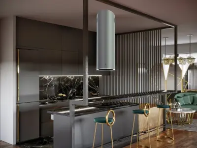 CIARKO DESIGN otočna napa TUBUS W  CDW3801I