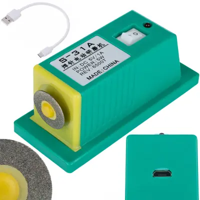S-31A – Brusilnik Konic Varilnih Igel | 5W, 5V USB, Volframova Zlitina, Magnetni Nosilec, Kompakten