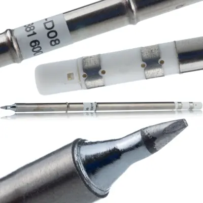 T12-D0.8 Nasadek Za Spajkalnik – Vgrajena Grelna Enota In Termopara | Fi 0,8 mm, Hitro Segrevanje Do 300°C