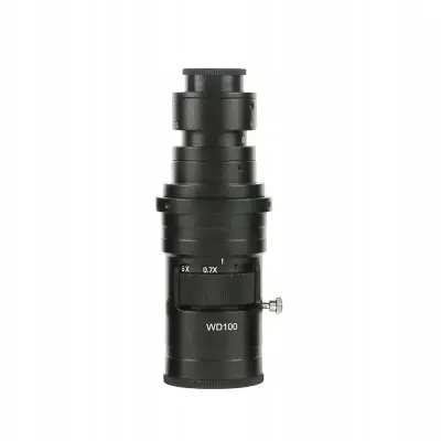 ODM-200X Objektiv Za Digitalni Mikroskop – 200x C‑Mount, Visokokakovostna Optika | Delovna Razdalja 90–97 mm, Ø 50 mm