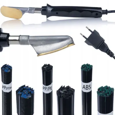Plasticweld Pro 4v1 Spajkalnik Za Plastiko – Spojil Set PP/PE, ABS/PC, PP+EPDM Črno 50g | Ročni, Precizen, Trpežen