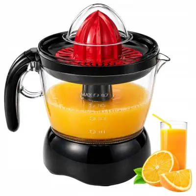 25W električni sokovnik 700ml ožemalnik citrusov črn