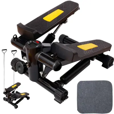 Nastavljiv LCD okretni steper z raztegljivimi vrvmi do 100kg