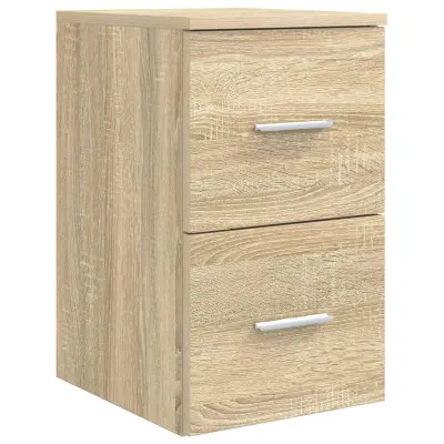 vidaXL Kopalniška omarica vmes Sonoma hrast 30 x 44,5 x 50 cm