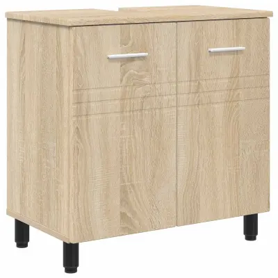 vidaXL Kopalniška enota Sonoma hrast 60 x 35 x 60 cm Inženirski les