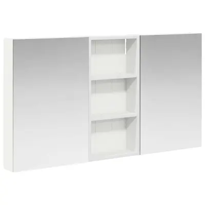 vidaXL Komplet omaric za kopalnico s polico 3 pcs 110 x 10,5 x 60,5 cm