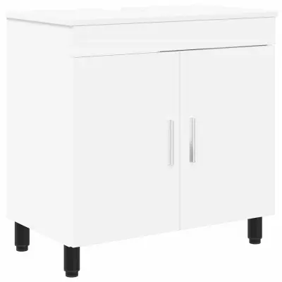 vidaXL Kopalniška enota Bela 60 x 35 x 60 cm Inženirski les