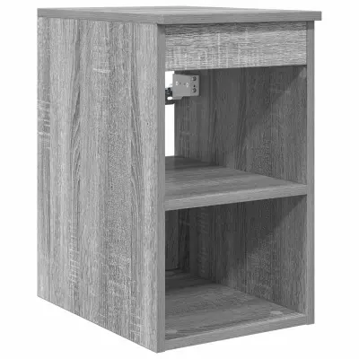 vidaXL Kopalniška omarica vmes Siva Sonoma 30 x 35 x 50 cm