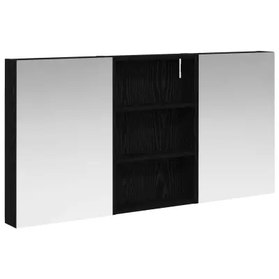 vidaXL Komplet omaric za kopalnico s polico 3 pcs 120 x 10,5 x 60,5 cm