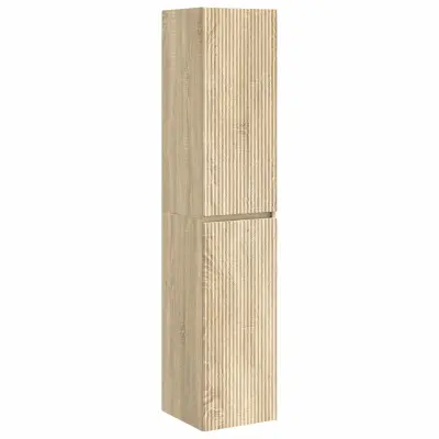 vidaXL Omejen kabineta za kopalnico Sonoma hrast 33 x 34,5 x 160 cm