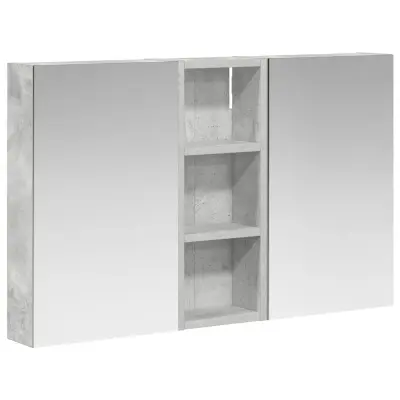 vidaXL Komplet omaric za kopalnico z LED lučmi 3 pcs 80 x 10,5 x 50 cm
