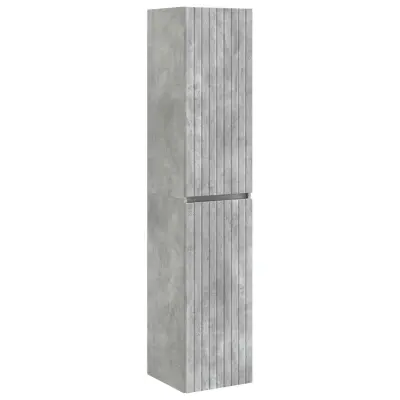 vidaXL Omejen kabineta za kopalnico Betonsko siva 33 x 34,5 x 160 cm