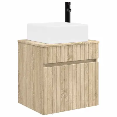 vidaXL Visoka umivalnik s police Sonoma hrast 49 x 41 x 63 cm
