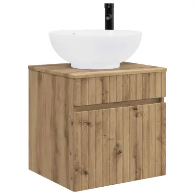 vidaXL Visoka umivalnik s police Artisan hrast 49 x 44,5 x 66,5 cm