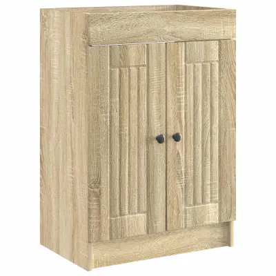 vidaXL Omarica pod umivalnikom Sonoma hrast 78,5 x 37,5 x 81 cm