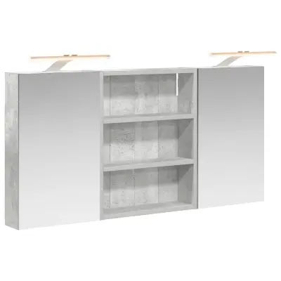 vidaXL Komplet omaric za kopalnico s polico 3 pcs 100 x 10,5 x 50 cm