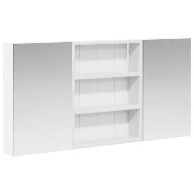 vidaXL Komplet omaric za kopalnico s polico 3 pcs 100 x 10,5 x 50 cm