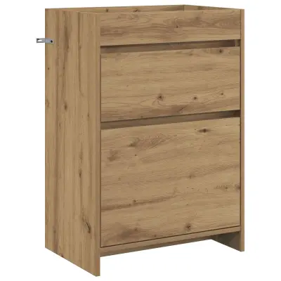 vidaXL Kopalniški kabinet pod umivalnikom Artisan hrast