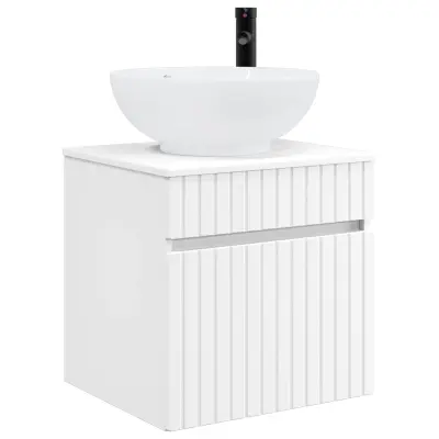 vidaXL Visoka umivalnik s police Bela 49 x 44,5 x 66,5 cm