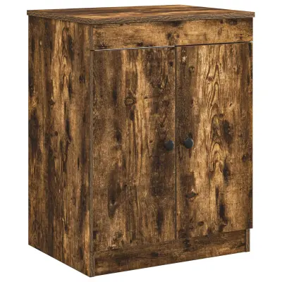 vidaXL Kopalniška omarica Dimljen hrast 54 x 41 x 70 cm Inženirski les