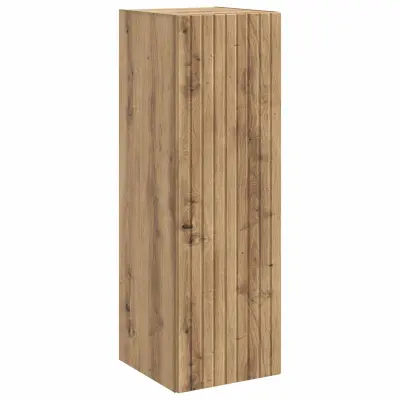 vidaXL Omejen kabineta za kopalnico Artisan hrast 33 x 34,5 x 100 cm