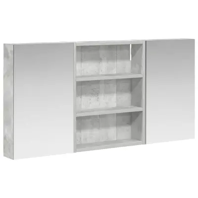 vidaXL Komplet omaric za kopalnico s polico 3 pcs 100 x 10,5 x 50 cm