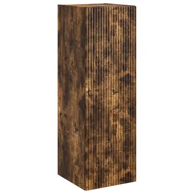 vidaXL Omejen kabineta za kopalnico Dimljen hrast 33 x 34,5 x 100 cm
