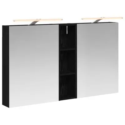 vidaXL Komplet omaric za kopalnico s polico 3 pcs 120 x 14,5 x 70 cm