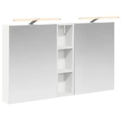 vidaXL Komplet omaric za kopalnico s polico 3 pcs 120 x 14,5 x 70 cm