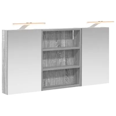 vidaXL Komplet omaric za kopalnico s polico 3 pcs 100 x 10,5 x 50 cm