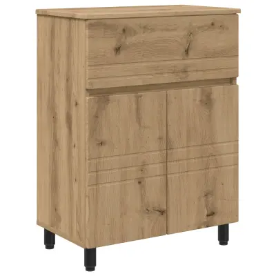 vidaXL Kopalniška enota Artisan hrast 60 x 35 x 80 cm Inženirski les