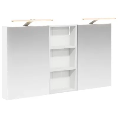 vidaXL Komplet omaric za kopalnico s polico 3 pcs 110 x 10,5 x 60,5 cm