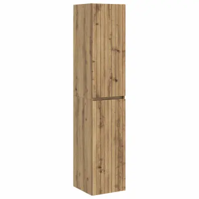 vidaXL Omejen kabineta za kopalnico Artisan hrast 33 x 34,5 x 160 cm
