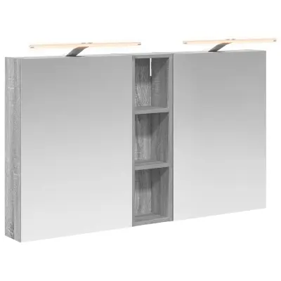 vidaXL Komplet omaric za kopalnico s polico 3 pcs 120 x 14,5 x 70 cm