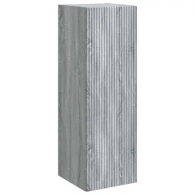 vidaXL Omejen kabineta za kopalnico Siva Sonoma 33 x 34,5 x 60 cm