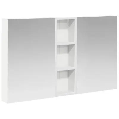 vidaXL Komplet omaric za kopalnico s polico 3 pcs 100 x 10,5 x 60,5 cm