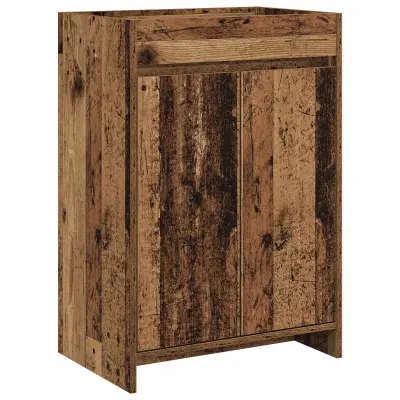 vidaXL Kopalniški kabinet pod umivalnikom Star les 56 x 37,5 x 81 cm