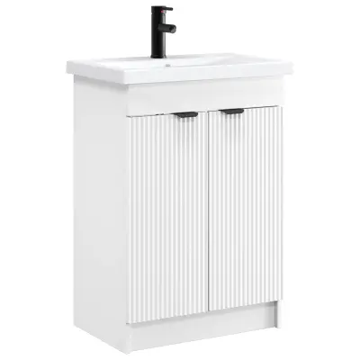 vidaXL Komplet pohištva za kopalnico Bela 78,5 x 37,5 x 81 cm