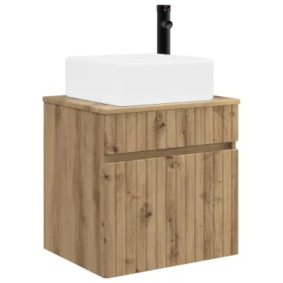vidaXL Visoka umivalnik s police Artisan hrast 49 x 41 x 63 cm