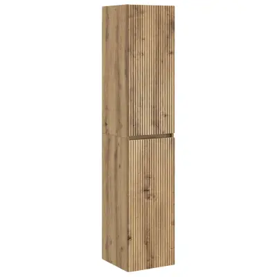 vidaXL Omejen kabineta za kopalnico Artisan hrast 33 x 34,5 x 160 cm