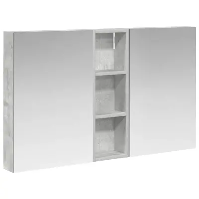 vidaXL Komplet omaric za kopalnico s polico 3 pcs 100 x 10,5 x 60,5 cm
